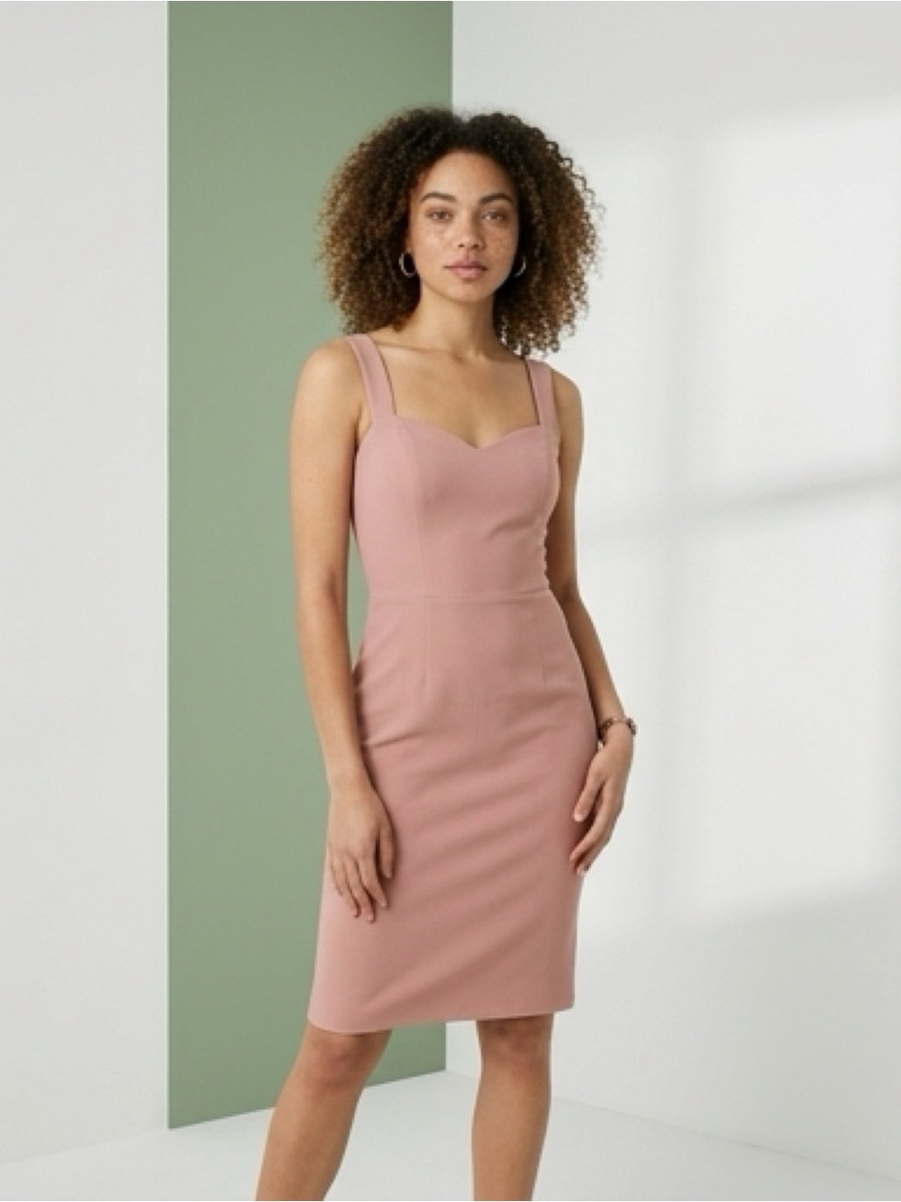 Dress the Population Nicole Blush Sweetheart Dress M NWT